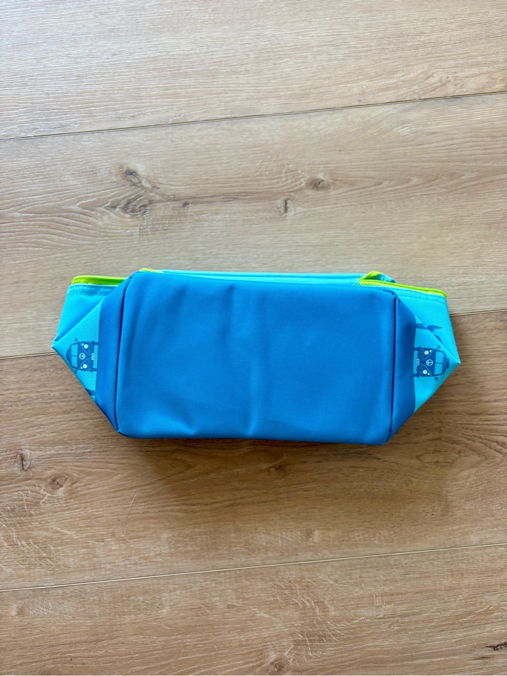 Trader Joe’s mini insulated tote, blue & green.  NWT - Picture 2 of 2